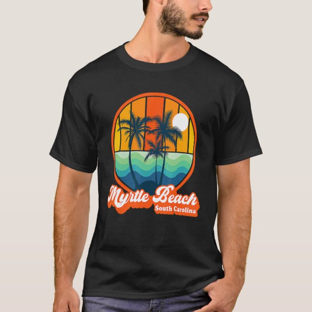 Camiseta Retro Myrtle Beach South Carolina Summer Family Va (Anverso)