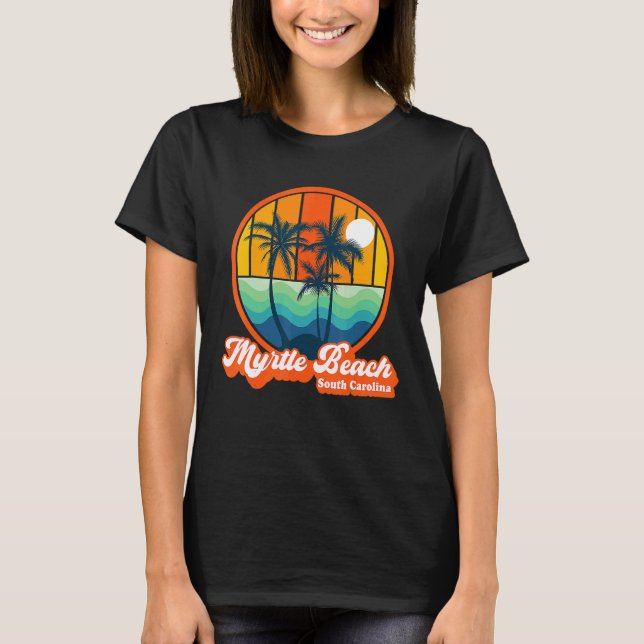 Camiseta Retro Myrtle Beach South Carolina Summer Family Va (Anverso)