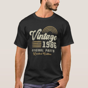 Camiseta Retro Nacido en 1986 Cumpleaños Edición Limitada H