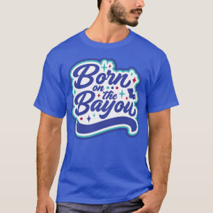 Camiseta Retro nacido en el arte de la palabra básica Louis