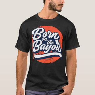Camiseta Retro nacido en el arte de la palabra básica Louis
