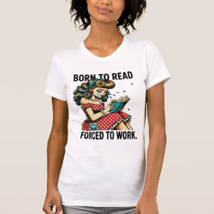 Camiseta Retro nacido para leer