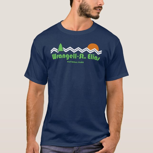 Camiseta Retro Nacional Wrangell-St Elias (Anverso)