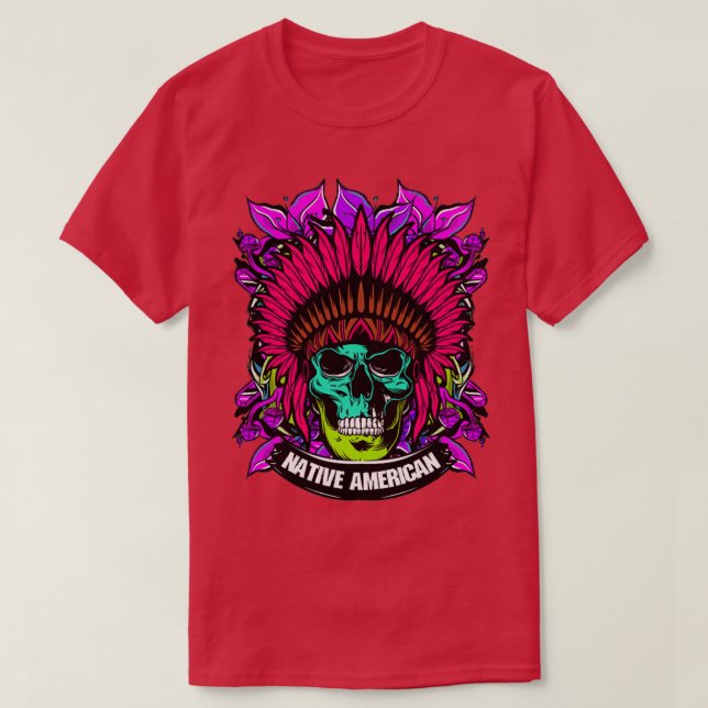 CAMISETA RETRO NATIVO AMERICANO 2 (Diseño del anverso)