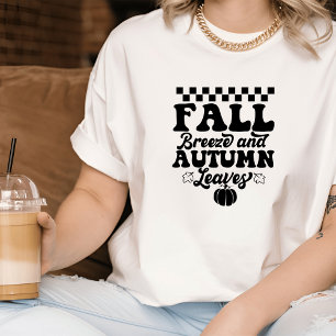 Camiseta Retro Negra + Blanca de Otoño