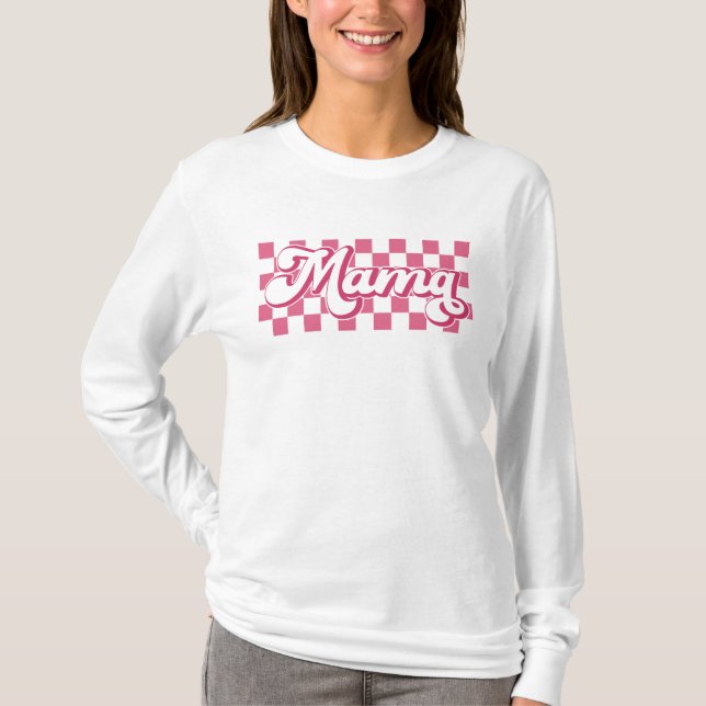 Camiseta Retro negro rosa (Anverso)