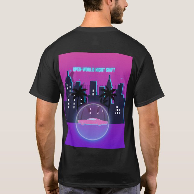 Camiseta Retro Neon (Reverso)