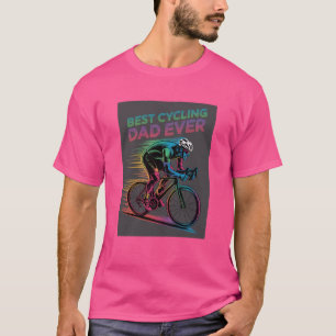 Camiseta Retro Neon: "El mejor padre ciclista de la histori