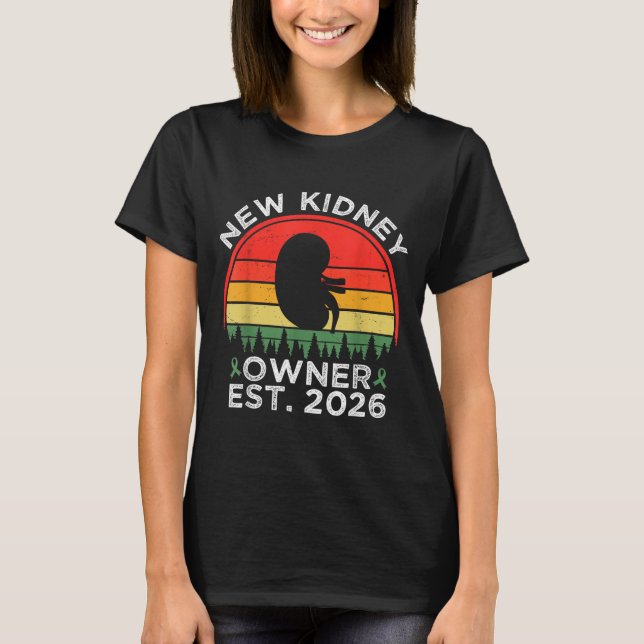 Camiseta Retro New Kidney Owner Est. 2026 Kidney Transplant (Anverso)