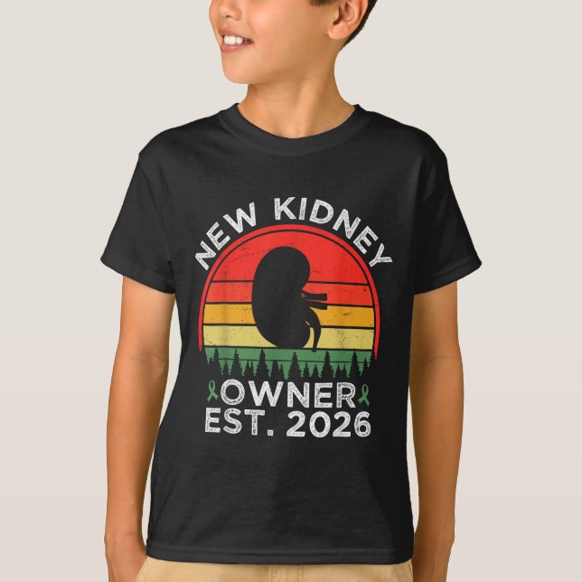 Camiseta Retro New Kidney Owner Est. 2026 Kidney Transplant (Anverso)