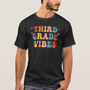 Camiseta Retro Niños de tercer grado de profesores de vinil