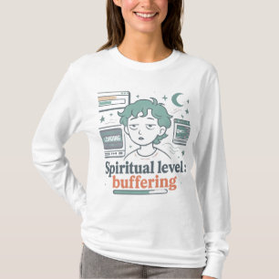 Camiseta Retro "Nivel Espiritual: Amortiguador" Gracioso Vi