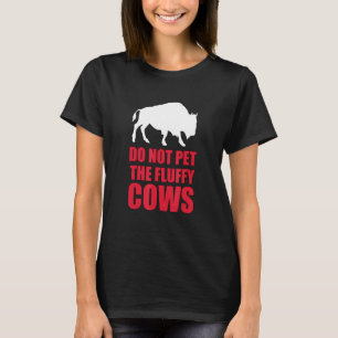 Camiseta Retro No Acaricies Las Vacas Esponjosas Retro Vint