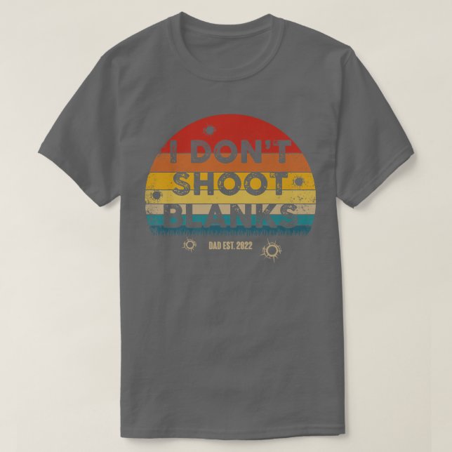 Camiseta Retro No dispare en blanco género revelan programa (Diseño del anverso)