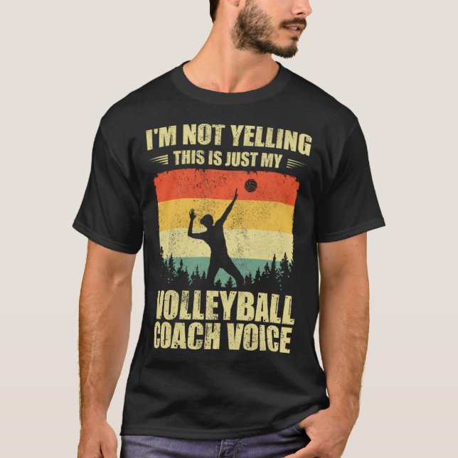 Camiseta Retro No estoy gritando Esto es solo mi Voleibol C (Anverso)