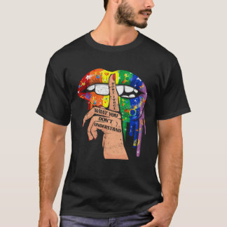 Camiseta Retro no juzgues lo que no entiendes de LGBT P