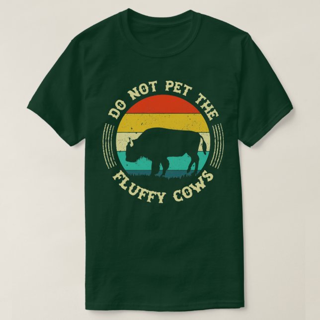 Camiseta Retro No Mascota El Fluffy Cows Classic TShirt (Diseño del anverso)
