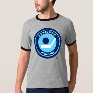 Camiseta Retro nocturno de hockey