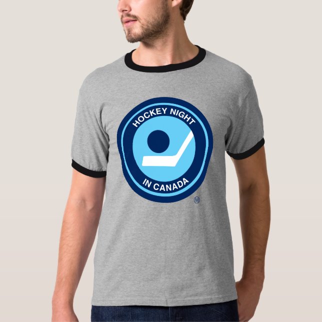 Camiseta Retro nocturno de hockey (Anverso)