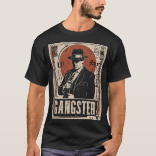 Camiseta Retro Noir Gangster Arte de la era de la prohibi