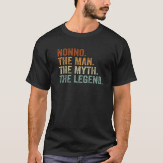 Camiseta Retro Nonno The Man Myth Legend Daddy Grandpa Fath