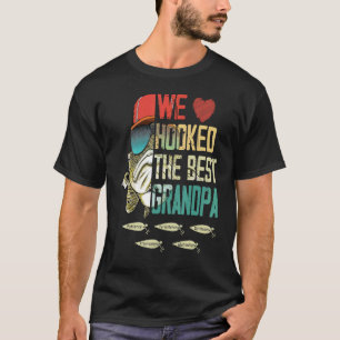 Camiseta Retro Nos Encanta El Mejor Abuelo Fisherman Fa