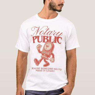 Camiseta Retro Notario Público Funny Notario Humor