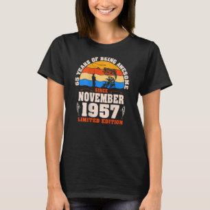 Camiseta Retro Noviembre de 1957 65 años Pescadores 65º nac