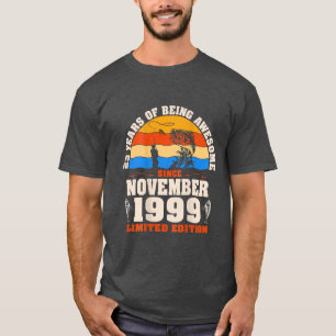Camiseta Retro Noviembre de 1999 23 años de edad Pescador m