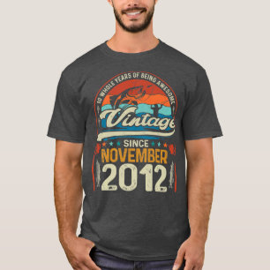 Camiseta Retro Noviembre de 2012 10 años de edad Pescador m