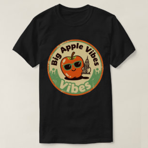 Camiseta Retro Nueva York_ Apple con Empire State Building