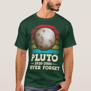 Camiseta Retro Nunca Olvidar Pluto Shirt Nerdy Astronomía S