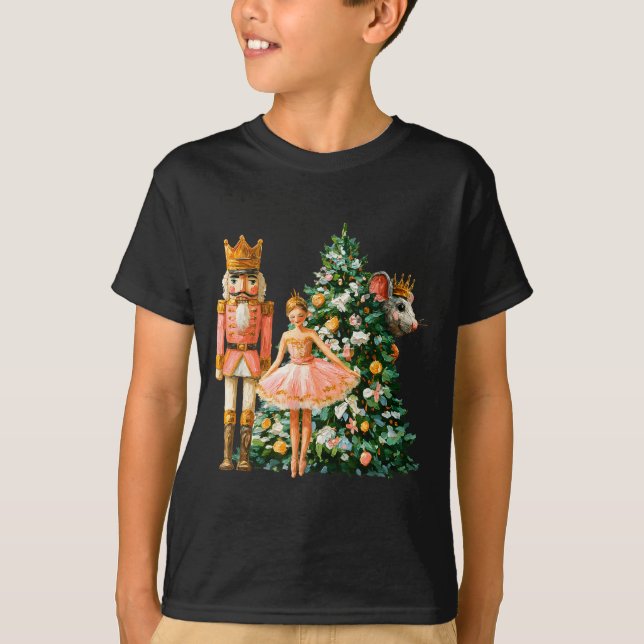Camiseta Retro Nutcracker Ballet Nk Christmas Xmas Vibes Wo (Anverso)