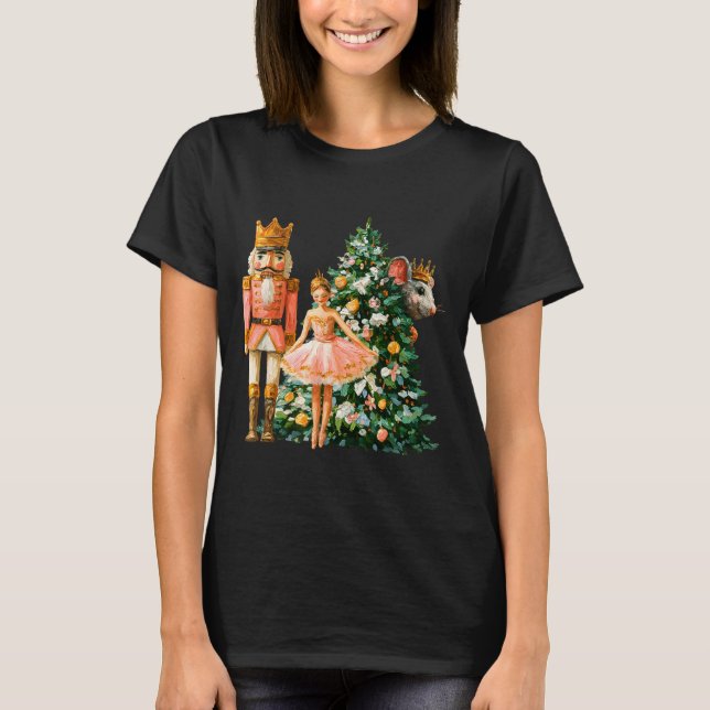 Camiseta Retro Nutcracker Ballet Nk Christmas Xmas Vibes Wo (Anverso)