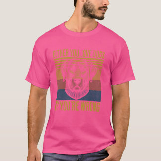 Camiseta Retro O te gustan los perros o te equivocas. P gra