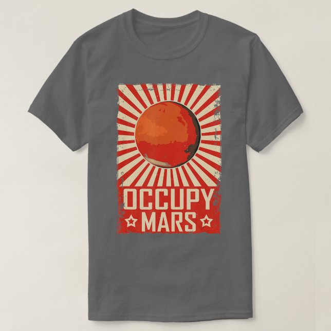 Camiseta Retro Occupy Mars (Diseño del anverso)