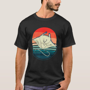Camiseta Retro Ocean Animal Scuba Buceo Stingray Manta Ray
