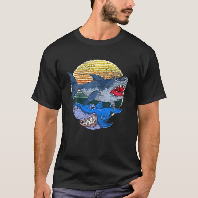 Camiseta Retro Ocean Animals Sea Monster Regalo Predator Sh (Anverso)