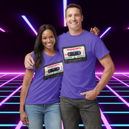 Camiseta Retro Ochties Music Mix Tape 50th Birthday Party