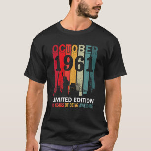 Camiseta Retro Octubre 1961 Edición Limitada 60 Años De Bei