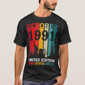 Camiseta Retro Octubre 1991 Edición limitada 30 años de Bei