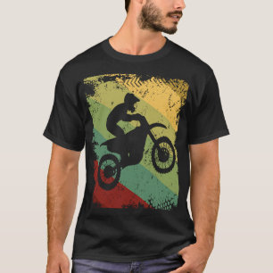 Camiseta Retro Off Road Motorcycle Motocross Carreras