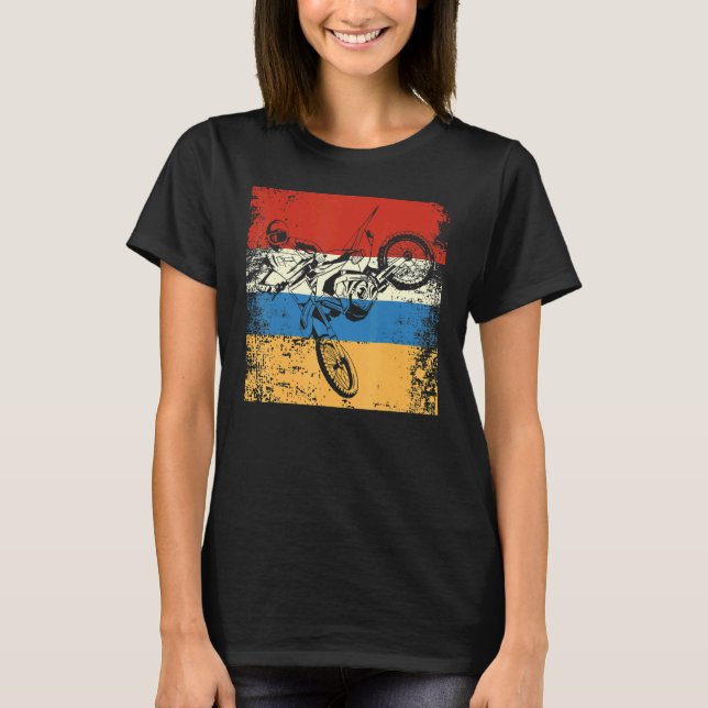 Camiseta Retro Off Road Motorcycle Motocross Carreras (Anverso)