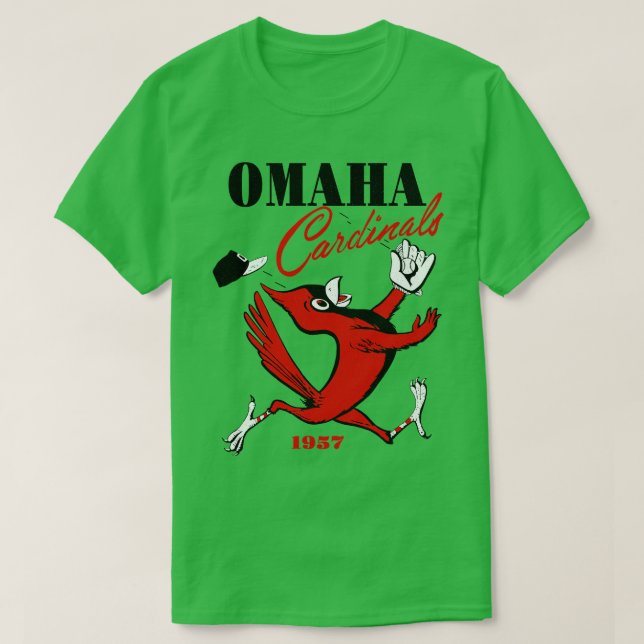 Camiseta Retro Omaha cena Béisbol 1957 (Diseño del anverso)