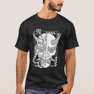 Camiseta Retro Oni Cyberpunk Samurai Arts Bushido Warrido