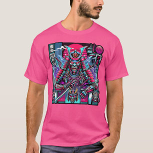 Camiseta Retro Oni Cyberpunk Samurai Arts For Bushido Warri