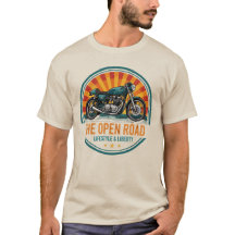 Retro Open Road Motorcycle Cafe Racer Unisex
