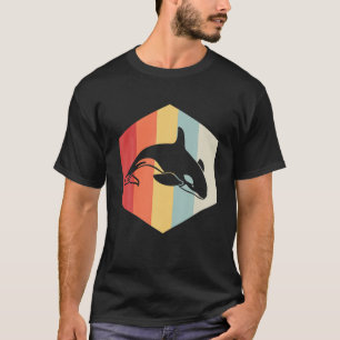 Camiseta Retro Orca Animal Vintage Killer Whale
