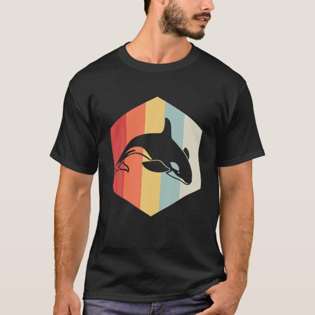 Camiseta Retro Orca Animal Vintage Killer Whale (Anverso)