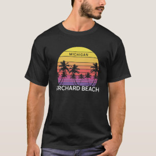 Camiseta Retro Orchard Beach Surf Vintage Palm Venice